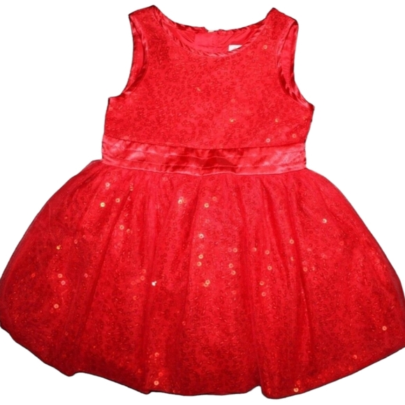 Cat & Jack Other - NWT Cat & Jack Toddler Red sparkle Girls' A-line Dress size 18M